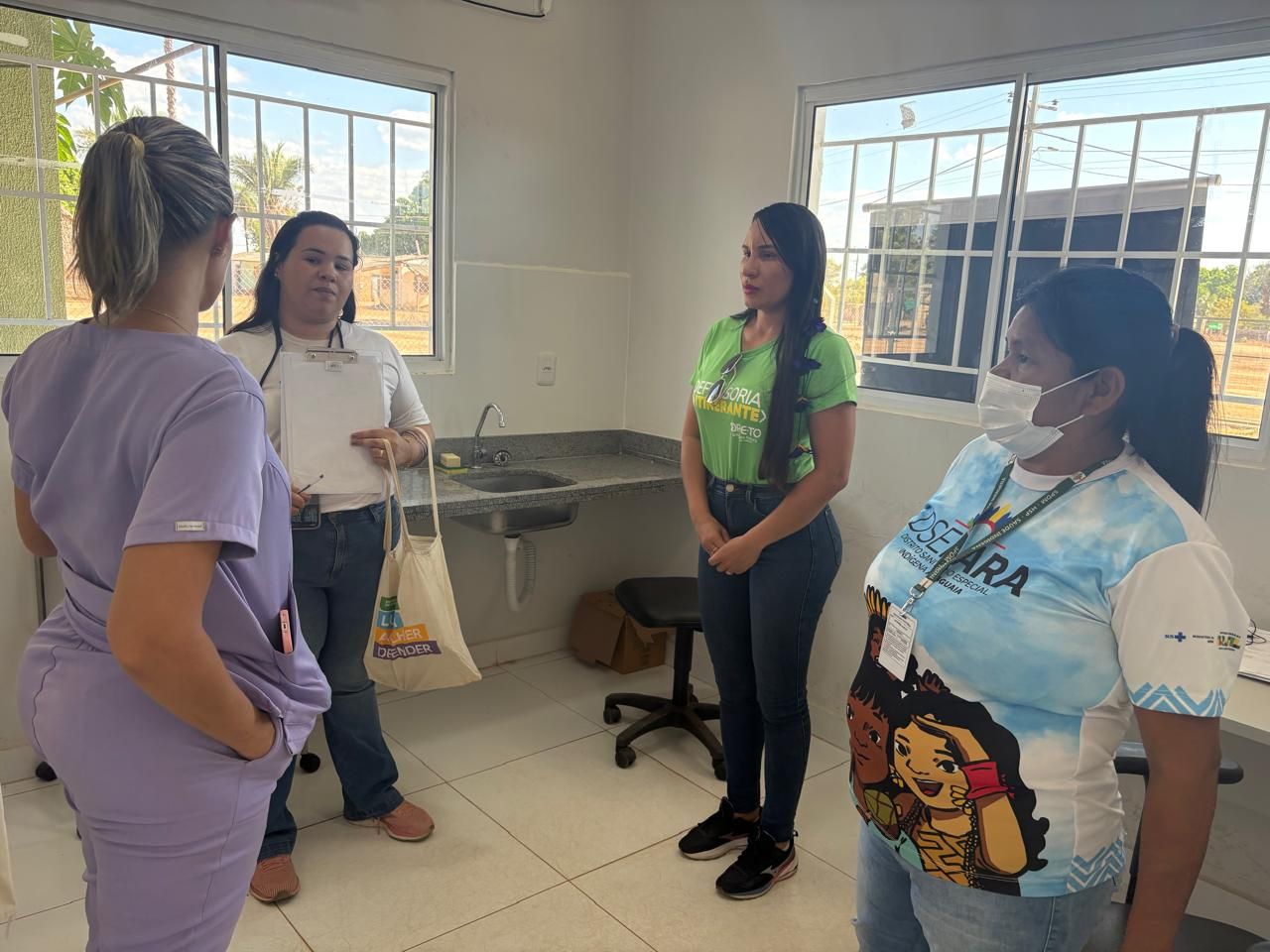 Vistoria também avaliou a estrutura e o serviço prestado aos indígenas