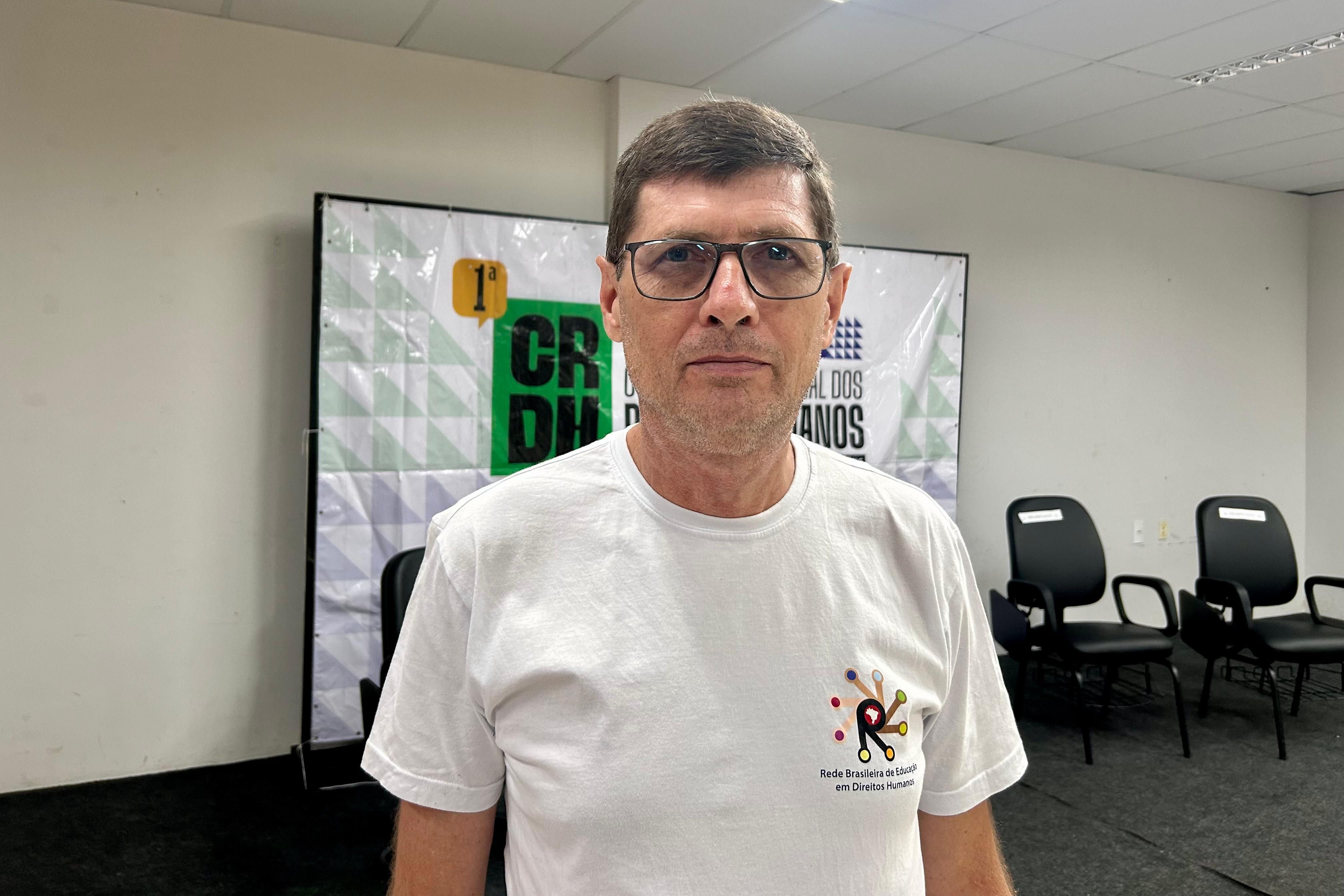 O representante do Conselho Estadual de Direitos Humanos, Romeu Félix, destacou a importância das Regionais.