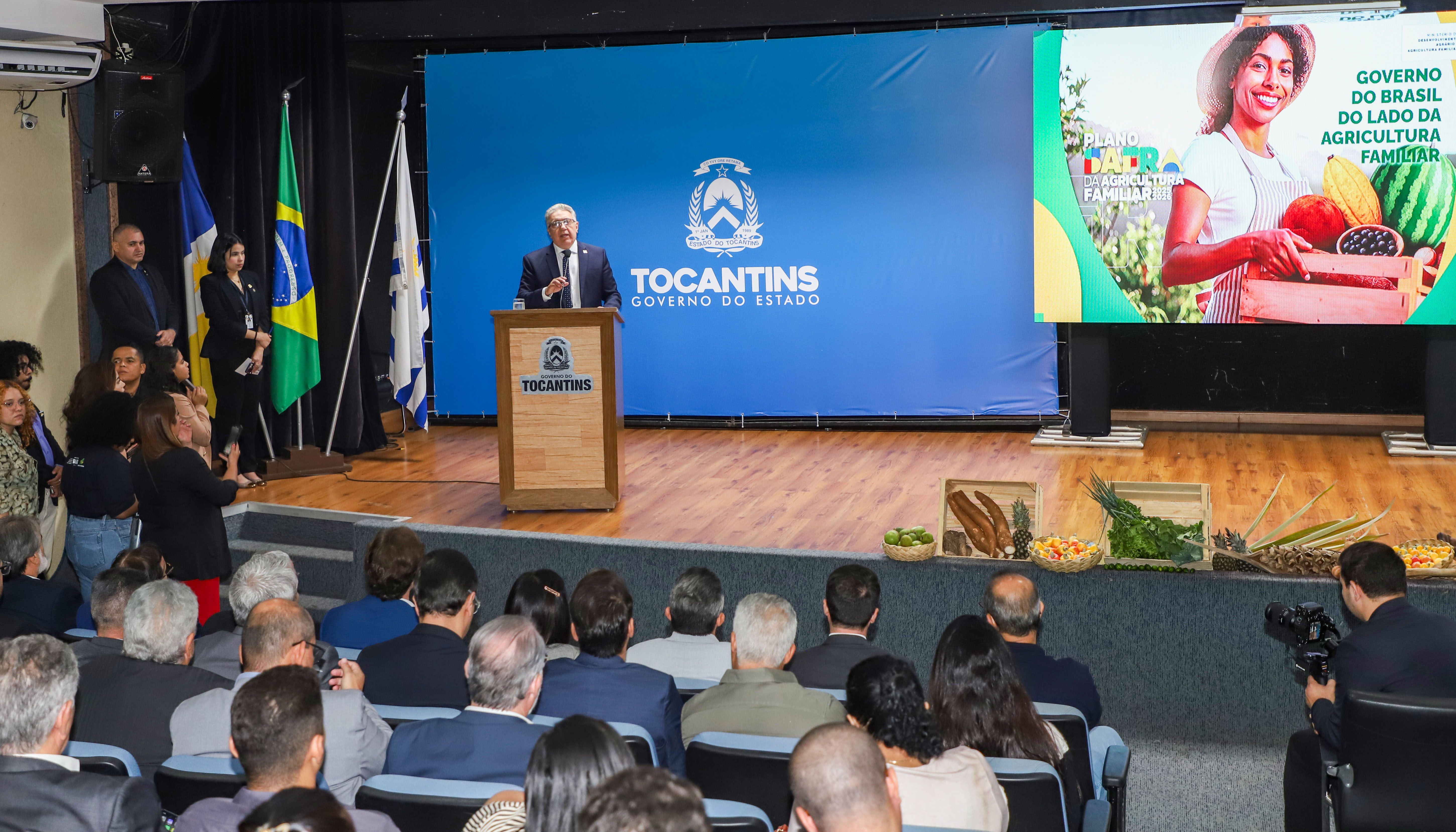 Laurez Moreira destacou a importância da agricultura familiar e disse que esta é uma área que terá uma atenção especial do governo do Tocantins