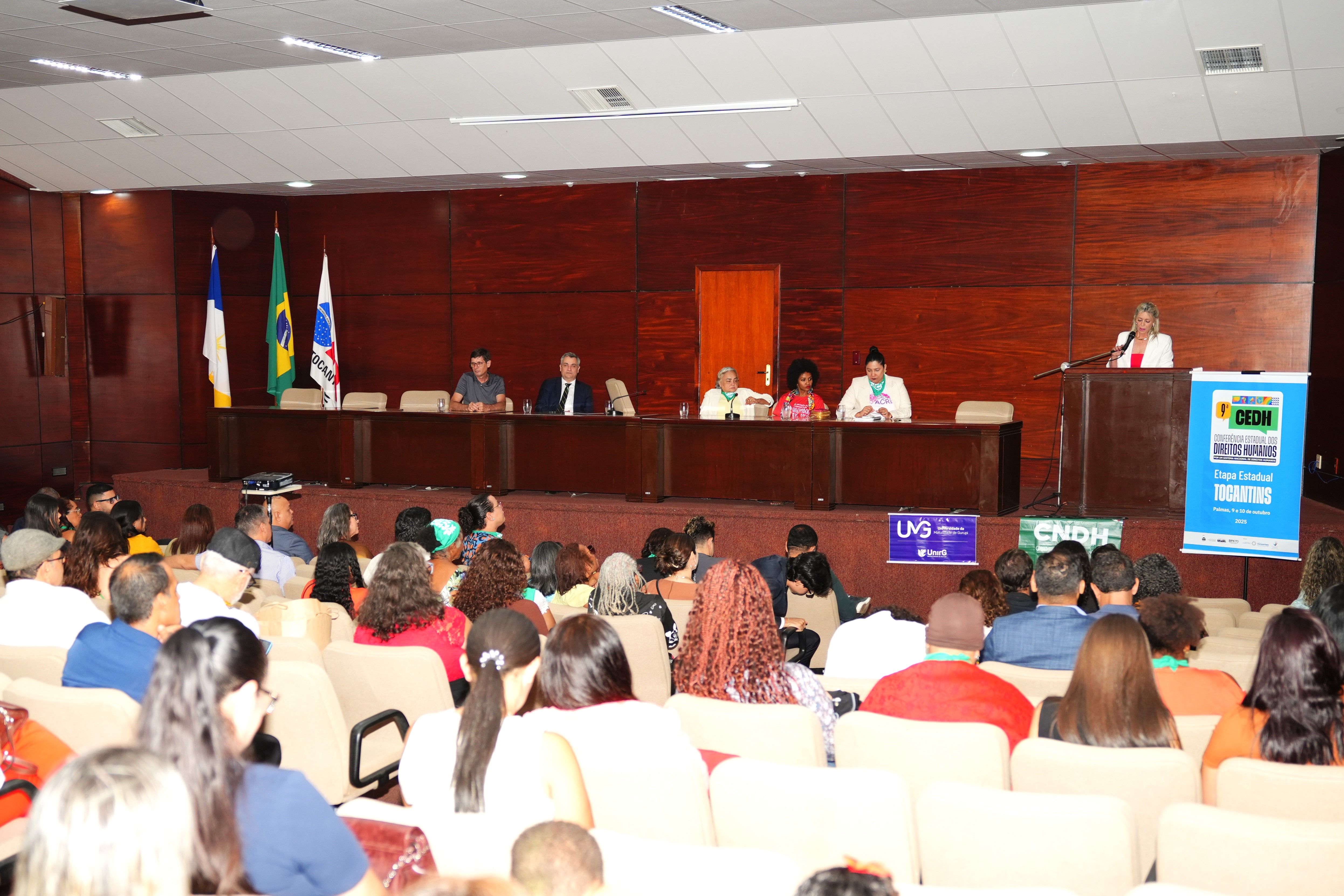 O evento foi presidido pela secretária de Estado da Cidadania e Justiça, Estellamaris Postal.