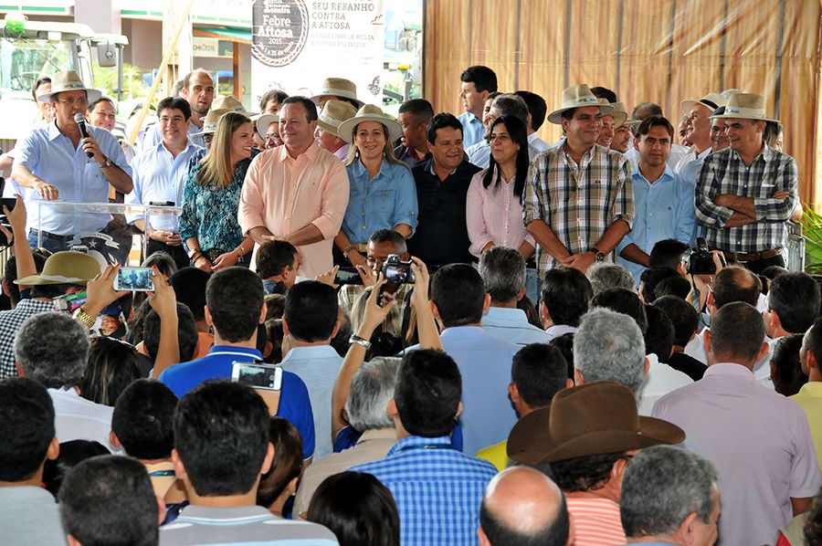Pronunciamento do governador Marcelo Miranda durante abertura oficial da Agrotins 2015