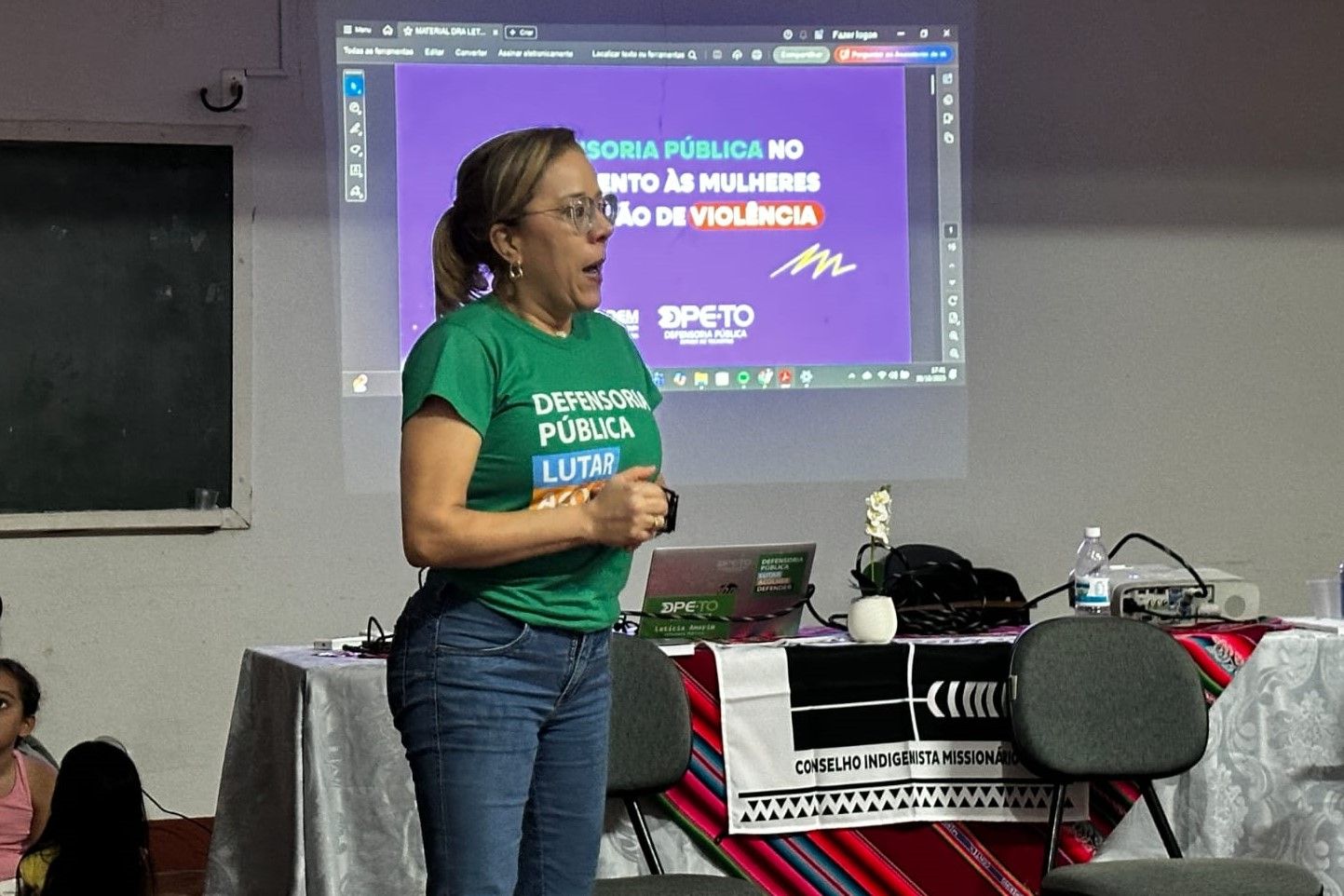 O evento contou com presença da coordenadora do Nucora, defensora pública Letícia Amorim