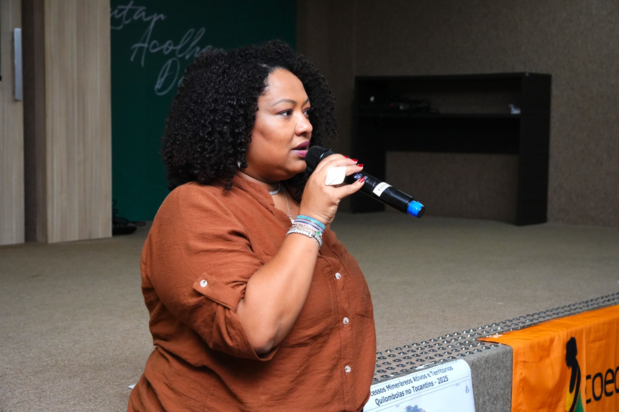 A coordenadora executiva da Coeqto, Cida Sousa, participou do Seminário.