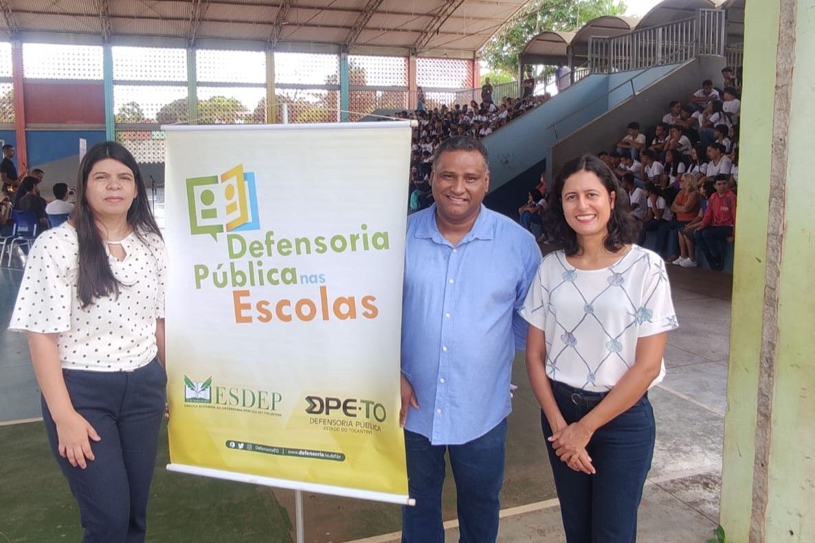 A ação  na Escola Municipal Maria Júlia Amorim Soares Rodrigues, no Jardim Aureny III, em Palmas