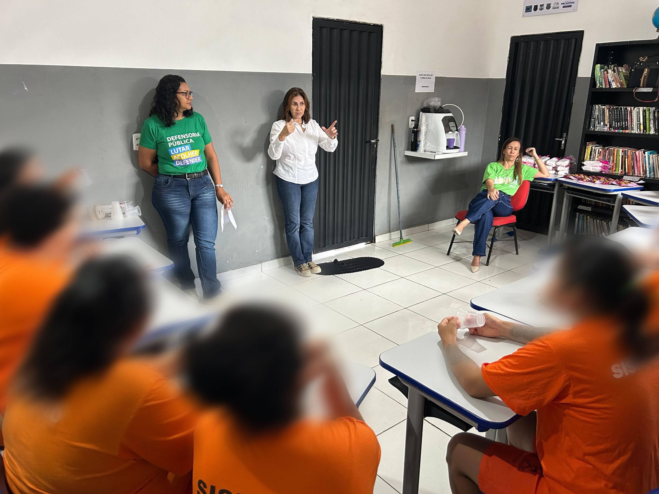 Mulheres participaram de dinâmicas com profissionais da Equipe Multidisciplinar da DPE-TO