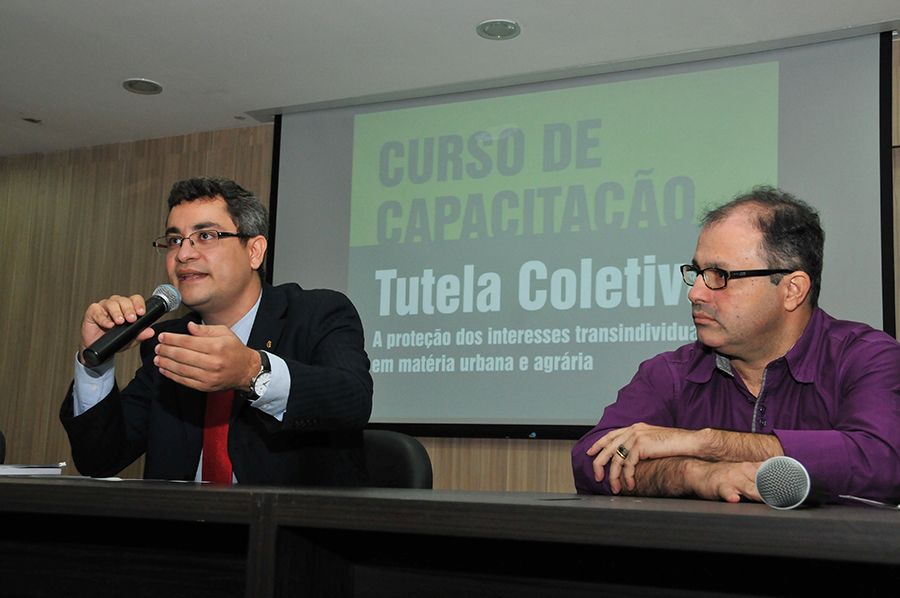 Defensor público e coordenador do DPAGRA e Silvano Lima da Pastoral da Criança