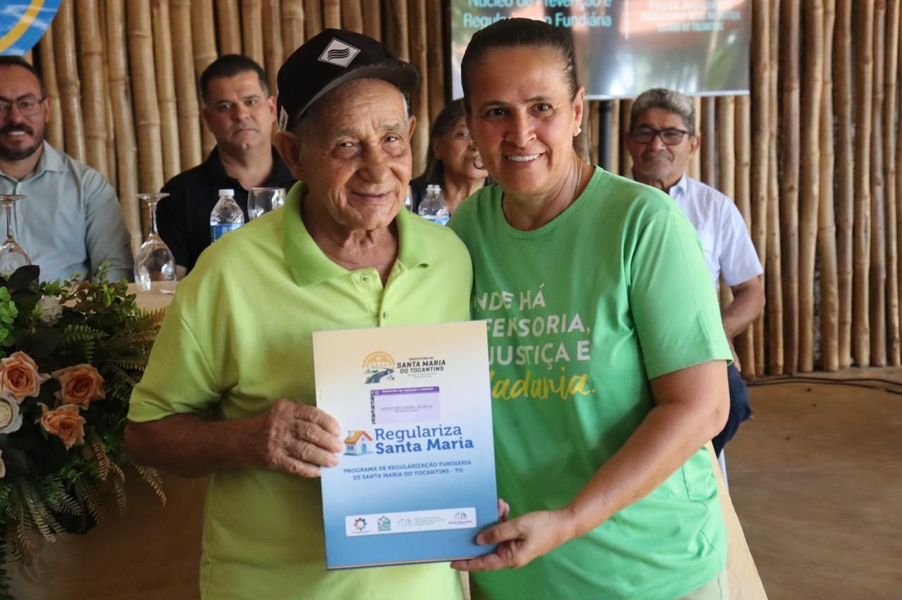 Participação da DPE-TO na entrega dos documentos de registro
