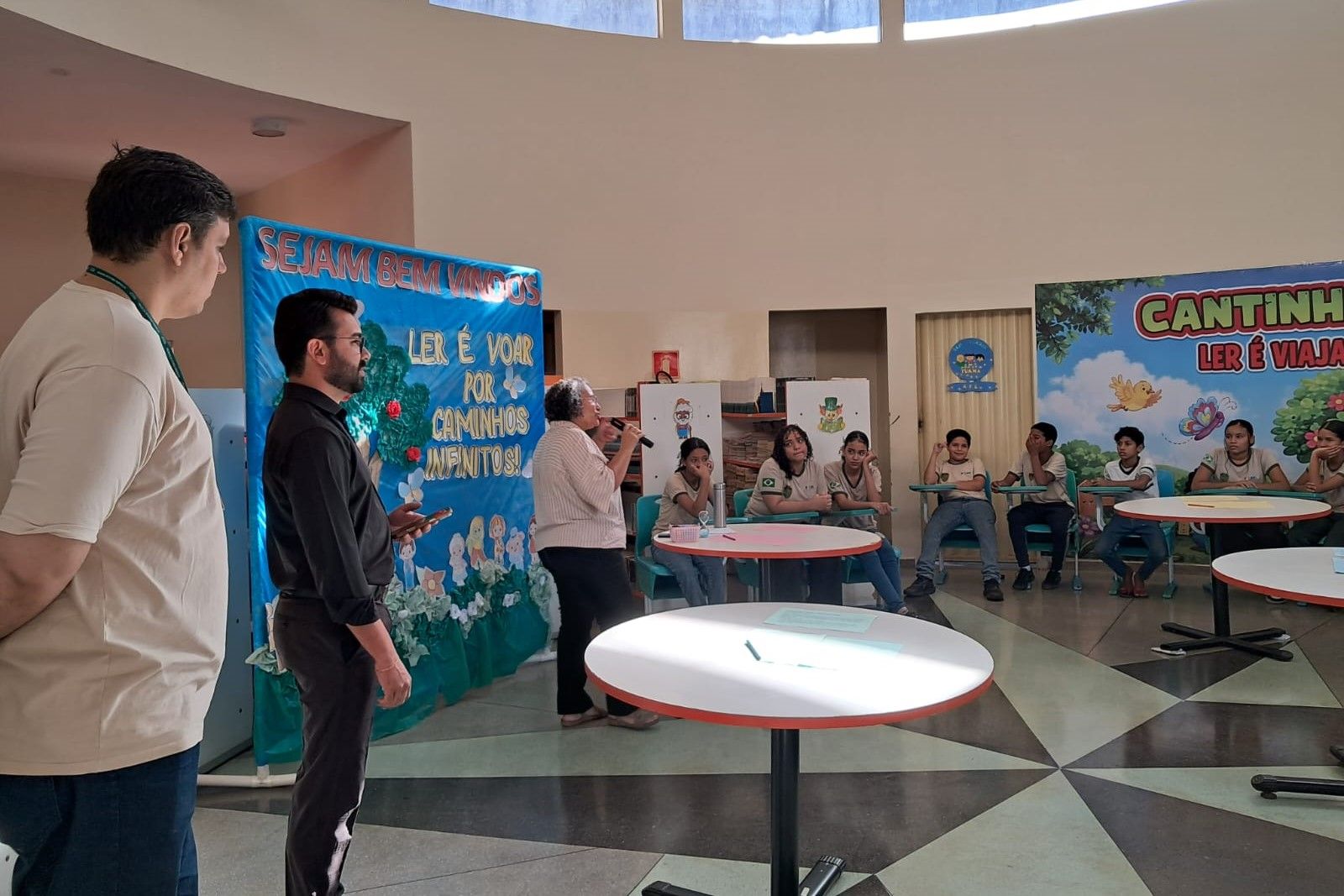 A atividade foi realizada na Escola Municipal de Tempo Integral (ETI) Carolina Campelo, em Palmas