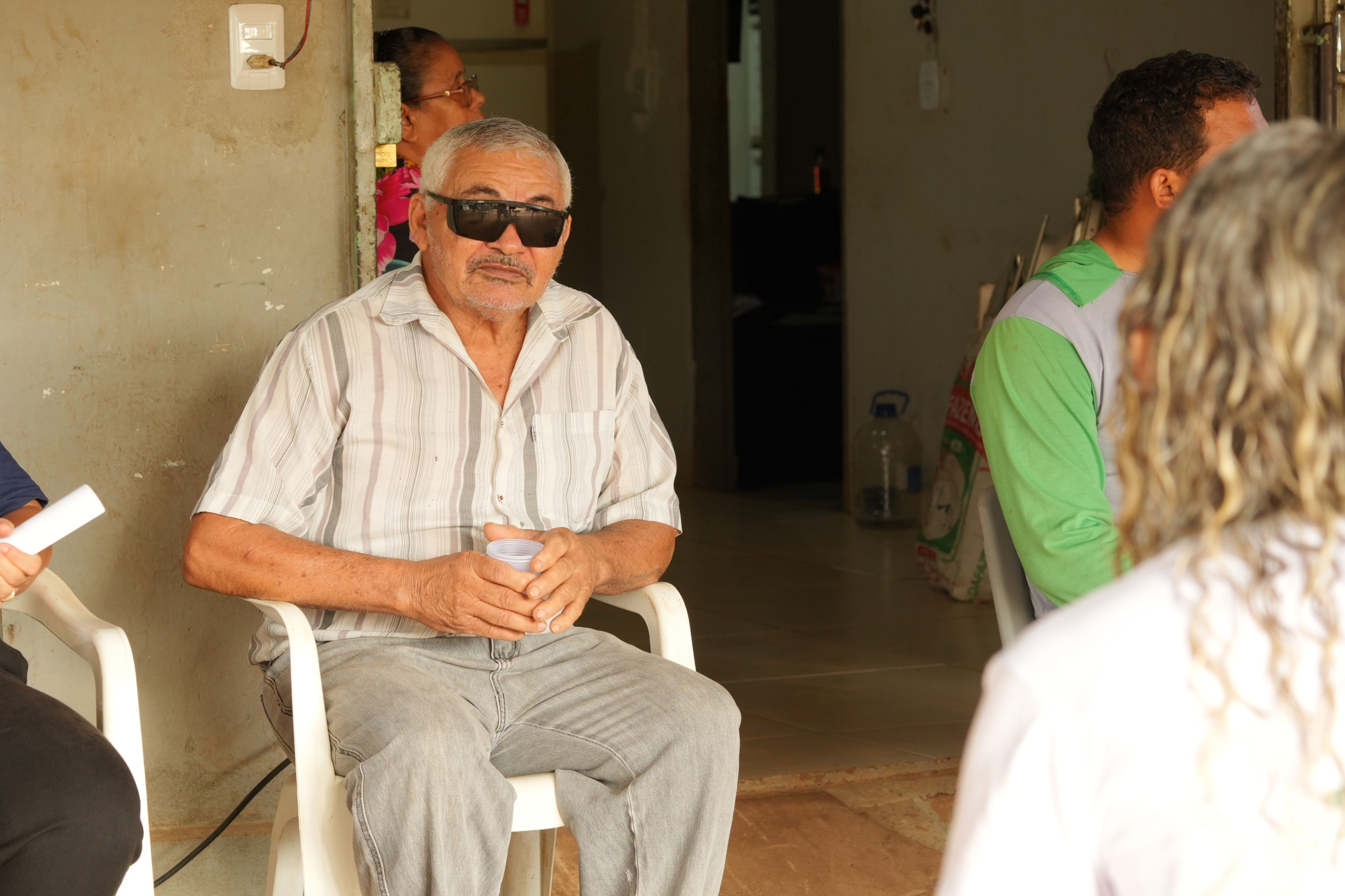 "Vocês fazem um grande esforço pela gente e também pelo meio ambiente", disse o Presidente da Reciclo Palmas, senhor José Francisco