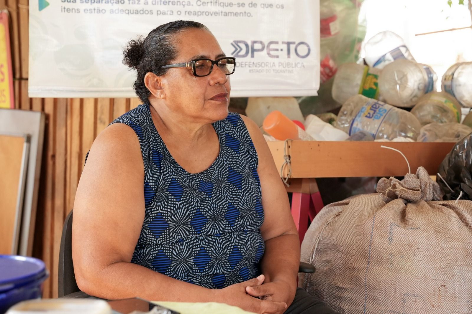 Durante a reunião, a presidente da Ascamares, Maria Linduína Ferreira, agradeceu e falou sobre a importância da parceria com a Defensoria Pública