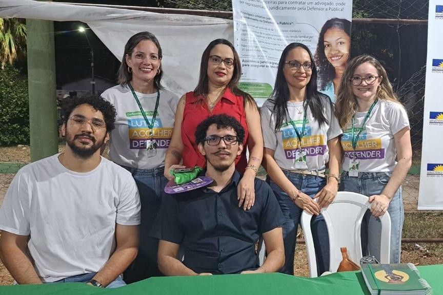 Equipe da DPE-TO presente na ação