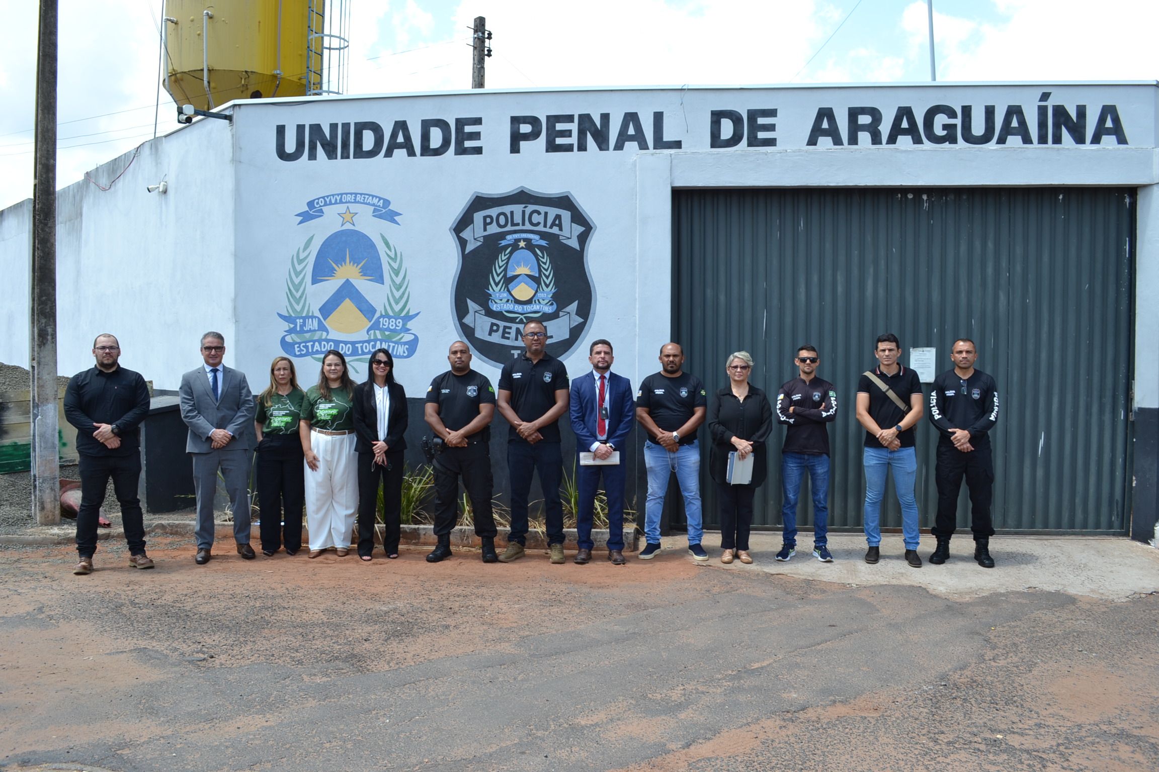 Equipe que acompanhou vistoria na Unidade Penal Regional de Araguaína
