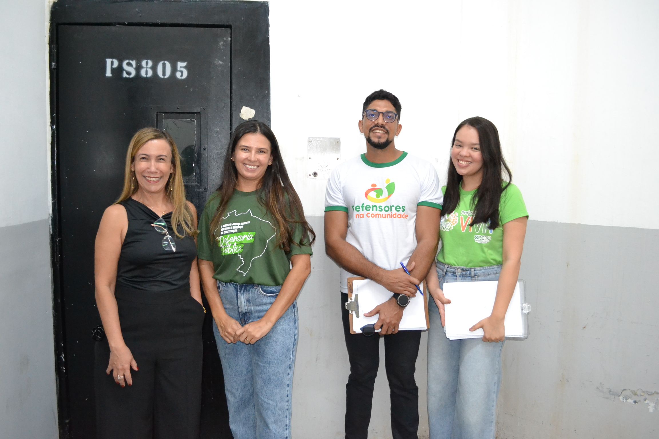 Equipe da DPE-TO presente na Unidade de Tratamento Penal Barra da Grota