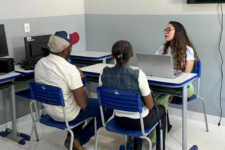 A defensora pública Patrícia Araújo de Brito participou da ação, este ano