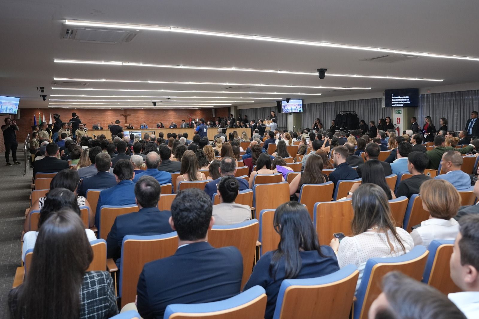 A cerimônia foi realizada no Tribunal Pleno do Tribunal de Justiça do Tocantins