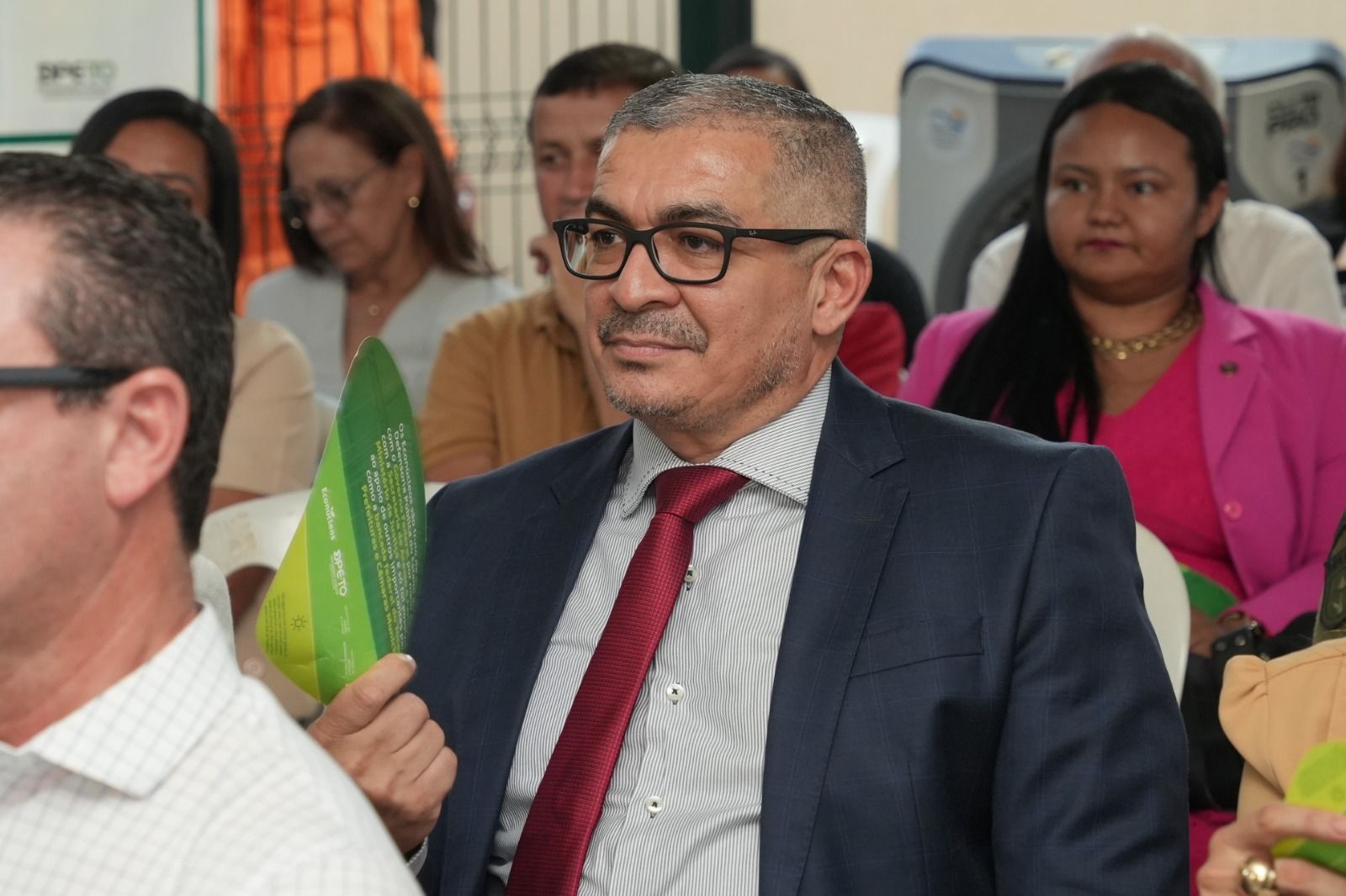 O corregedor-geral da DPE-TO, Neuton Jardim dos Santos, presente na solenidade de inauguração