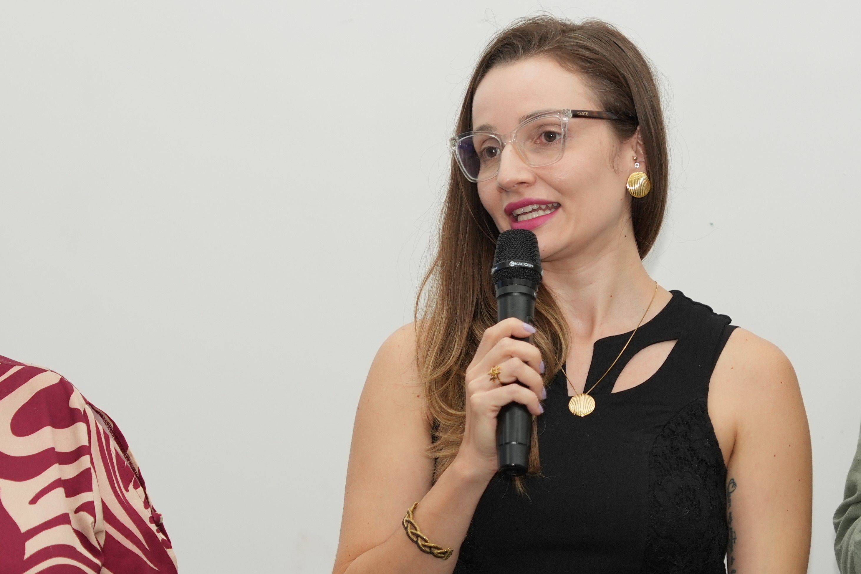 A coordenadora do Nudem, defensora pública Flávia Hardt, participou da abertura