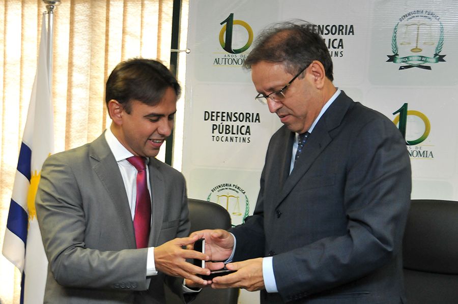 Defensor público geral, Marlon Amorim e o governador Marcelo Miranda