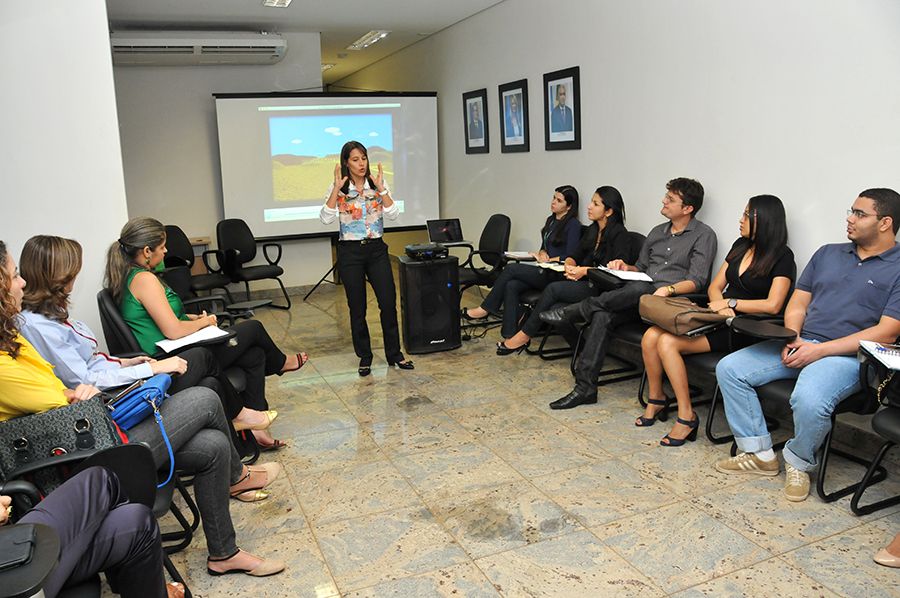 Paula Karina durante o curso Gestão do Conhecimento